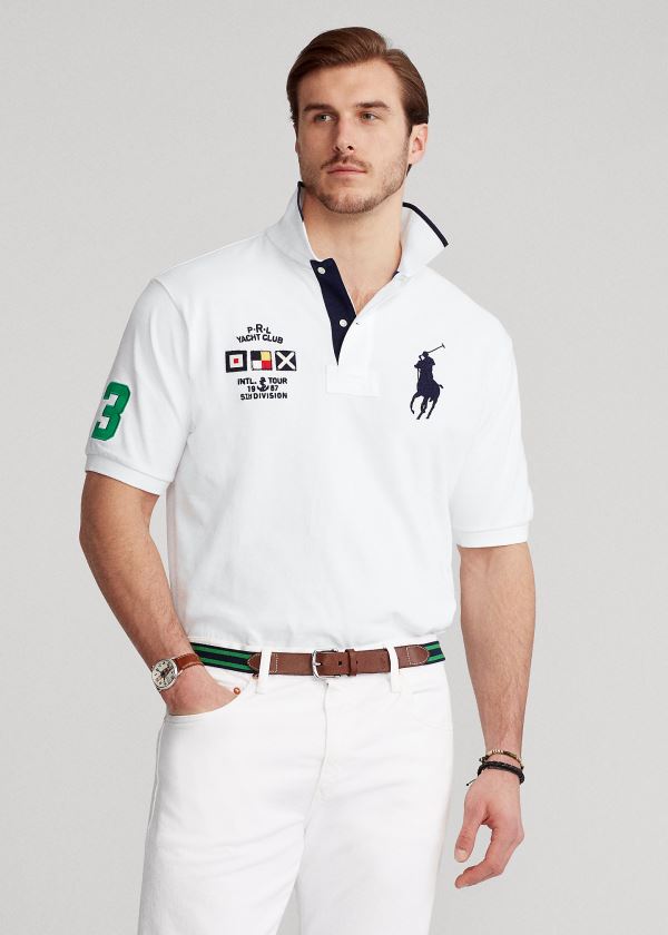 Polo Ralph Lauren Yacht Club Mesh Polo Shirt Herre Danmark (KFXSD4896)